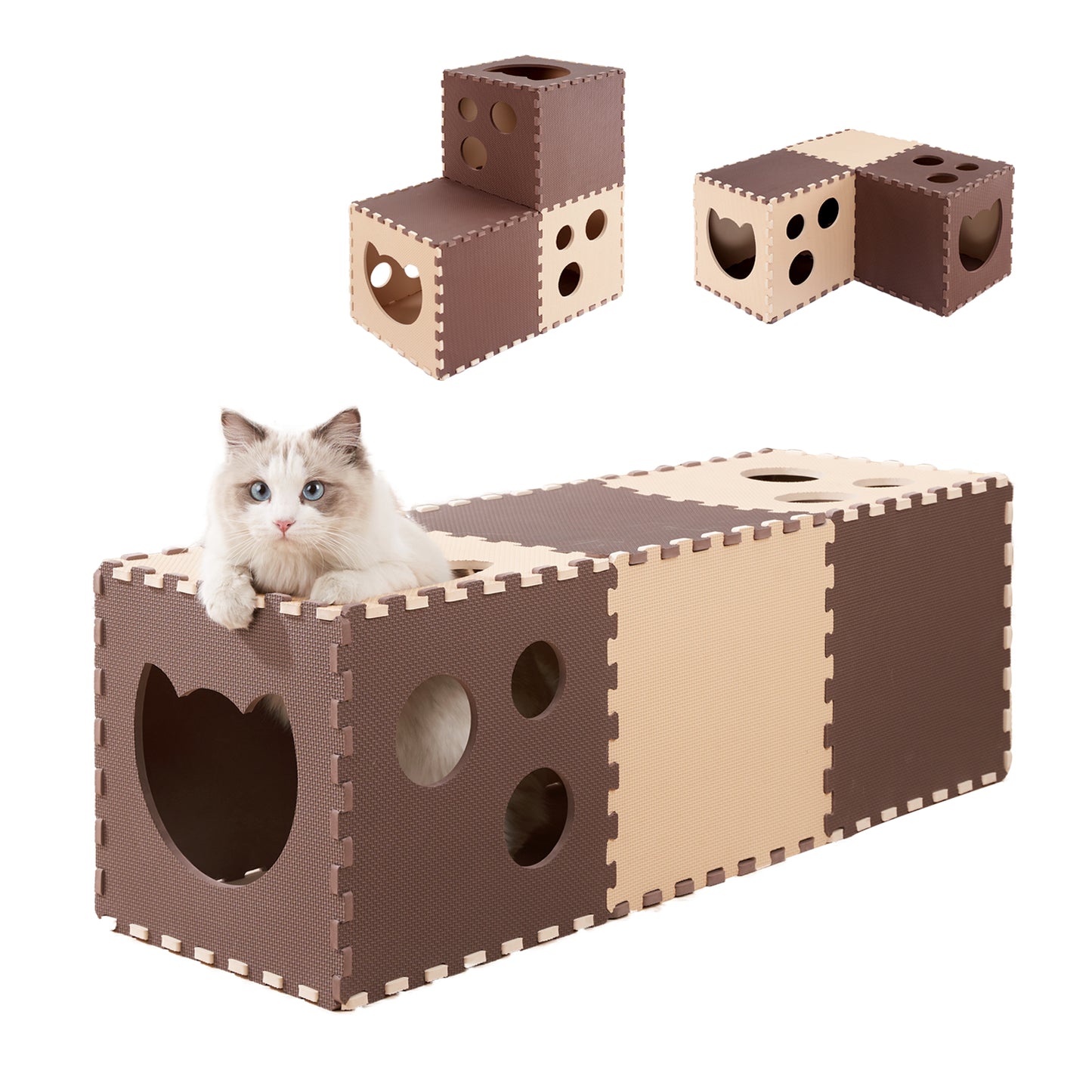 Cat tunnel is suitable for big cats, pet kittens collapsible maze, rabbit rabbit tunnel