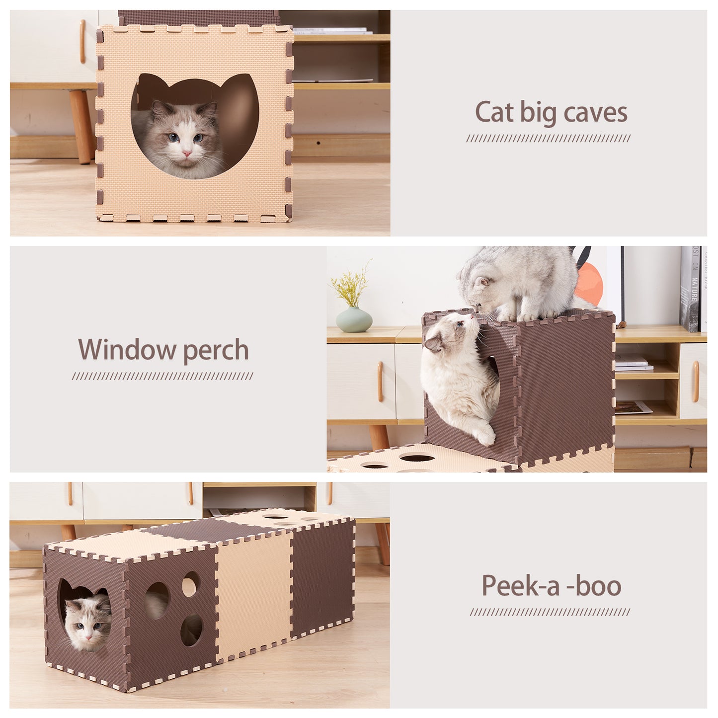 Cat tunnel is suitable for big cats, pet kittens collapsible maze, rabbit rabbit tunnel